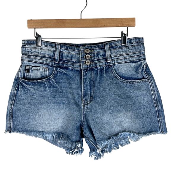 KanCan NWT Tilly High Waisted Denim Shorts - Picture 3 of 7